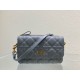 Replica Christian Dior Caro Pouch Cannage Calfskin Blue Replica Christian Dior Caro Pouch Cannage Calfskin Blue