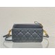 Replica Christian Dior Caro Pouch Cannage Calfskin Blue Replica Christian Dior Caro Pouch Cannage Calfskin Blue