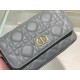 Replica Christian Dior Caro Pouch Cannage Calfskin Blue Replica Christian Dior Caro Pouch Cannage Calfskin Blue