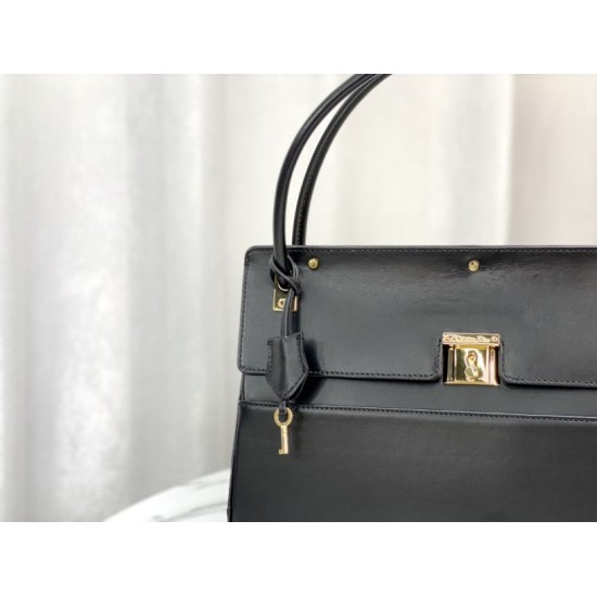 Replica Christian Dior Parisienne Bag Smooth Calfskin Black