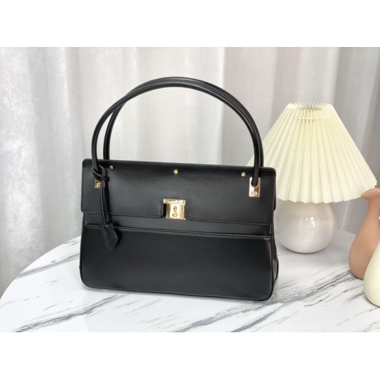 Replica Christian Dior Parisienne Bag Smooth Calfskin Black