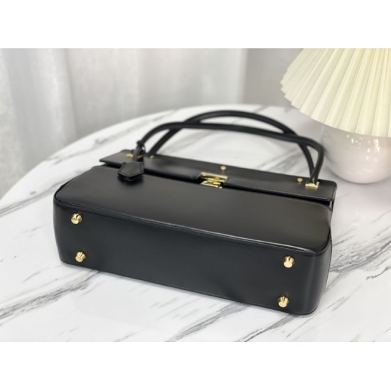 Replica Christian Dior Parisienne Bag Smooth Calfskin Black