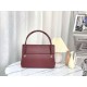 Fake Christian Dior Parisienne Bag Smooth Calfskin Claret Replica