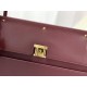 Fake Christian Dior Parisienne Bag Smooth Calfskin Claret Replica