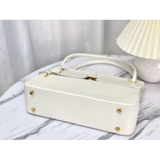 Replica Christian Dior Parisienne Bag Smooth Calfskin White