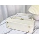 Replica Christian Dior Parisienne Bag Smooth Calfskin White