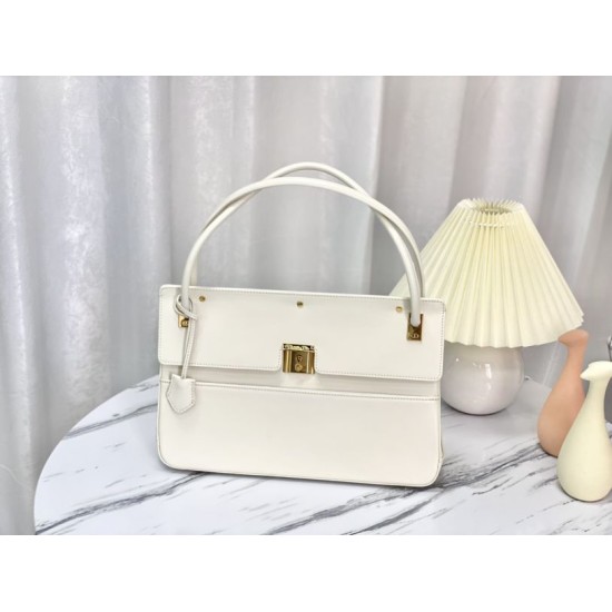 Replica Christian Dior Parisienne Bag Smooth Calfskin White