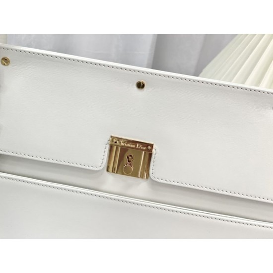 Replica Christian Dior Parisienne Bag Smooth Calfskin White