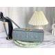 Replica Christian Dior Large Dior Caro Bag Light Blue