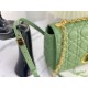 Replica Christian Dior Large Dior Caro Bag Green