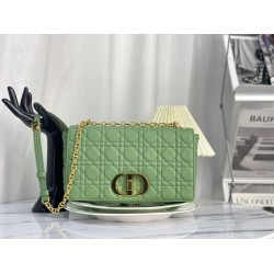 Replica Christian Dior Large Dior Caro Bag Green