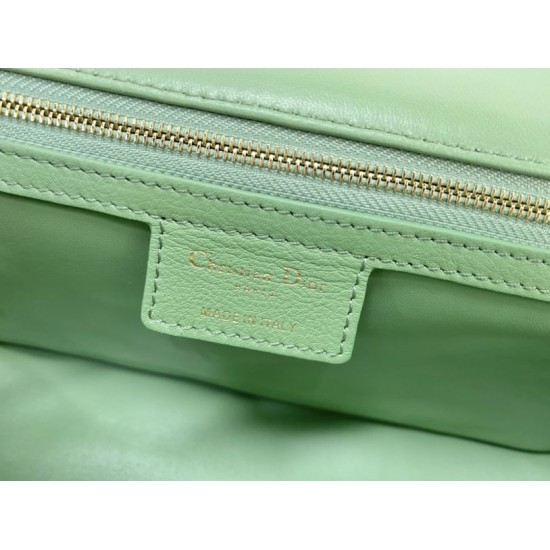 Replica Christian Dior Large Dior Caro Bag Green