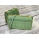 Replica Christian Dior Large Dior Caro Bag Green