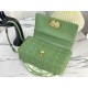 Replica Christian Dior Large Dior Caro Bag Green