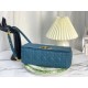 Replica Christian Dior Large Dior Caro Bag Blue