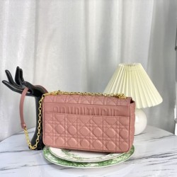 Replica Christian Dior Large Dior Caro Bag Pink