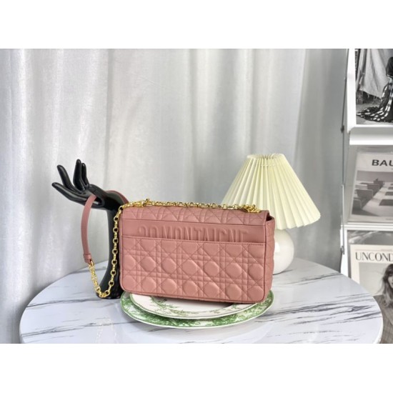 Replica Christian Dior Large Dior Caro Bag Pink