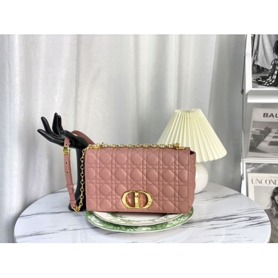 Replica Christian Dior Large Dior Caro Bag Pink
