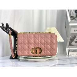 Replica Christian Dior Large Dior Caro Bag Pink