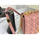Replica Christian Dior Large Dior Caro Bag Pink