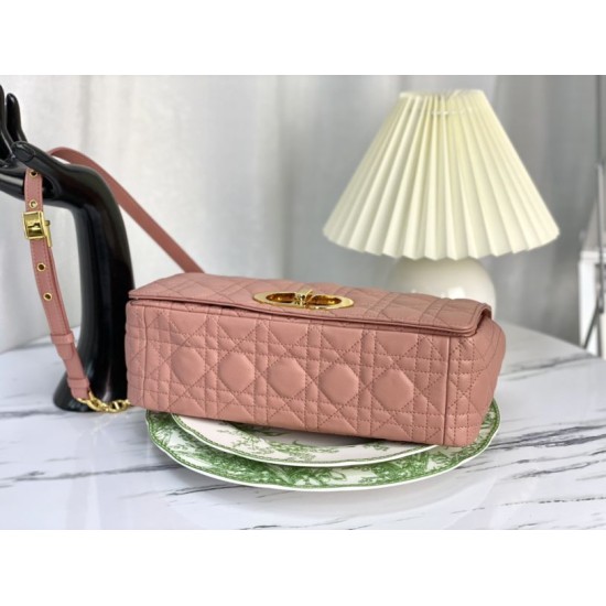 Replica Christian Dior Large Dior Caro Bag Pink