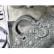 Fake Christian Dior Lady D-Joy Bag Calfskin with Diamond Motif Grey Replica