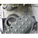 Fake Christian Dior Lady D-Joy Bag Calfskin with Diamond Motif Grey Replica
