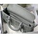 Fake Christian Dior Lady D-Joy Bag Calfskin with Diamond Motif Grey Replica