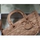 Replica Christian Dior Lady D-Joy Bag Calfskin with Diamond Motif Poudre