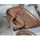 Replica Christian Dior Lady D-Joy Bag Calfskin with Diamond Motif Poudre