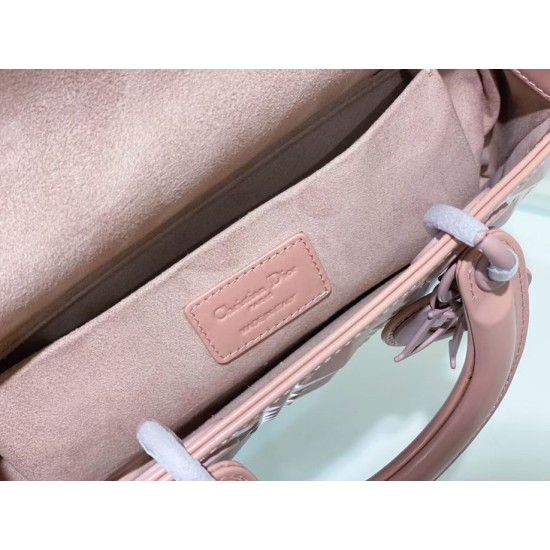 Replica Christian Dior Lady D-Joy Bag Calfskin with Diamond Motif Poudre