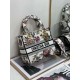 Replica Christian Dior Medium Lady D-Lite Bag Jardin Botanique Embroidery White