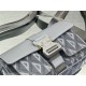 Replica Christian Dior Hit the Road Messenger Bag CD Diamond Canvas Gray