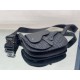 Fake Christian Dior Saddle Men Pouch Dior Oblique Jacquard Black Replica