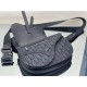 Fake Christian Dior Saddle Men Pouch Dior Oblique Jacquard Black Replica