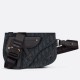 Fake Christian Dior Saddle Men Pouch Dior Oblique Jacquard Black Replica