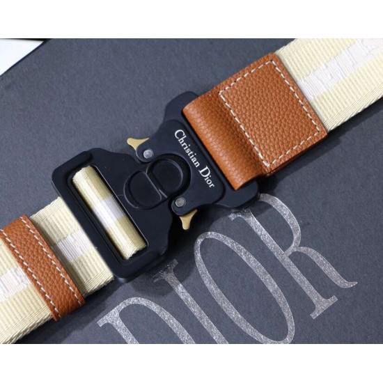 Replica Christian Dior Saddle Belt Men Bag Grained Calfskin Brown