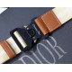 Replica Christian Dior Saddle Belt Men Bag Grained Calfskin Brown