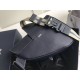 Fake Christian Dior Saddle Belt Men Bag Grained Calfskin Navy Replica