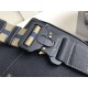 Fake Christian Dior Saddle Belt Men Bag Grained Calfskin Navy Replica