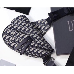Fake Christian Dior Saddle Belt Men Bag Oblique Canvas Replica