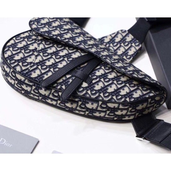 Fake Christian Dior Saddle Belt Men Bag Oblique Canvas Replica
