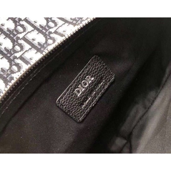 Fake Christian Dior Saddle Belt Men Bag Oblique Canvas Replica