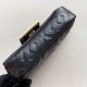 Replica Fendi Mini Baguette FF Motif Bag Black