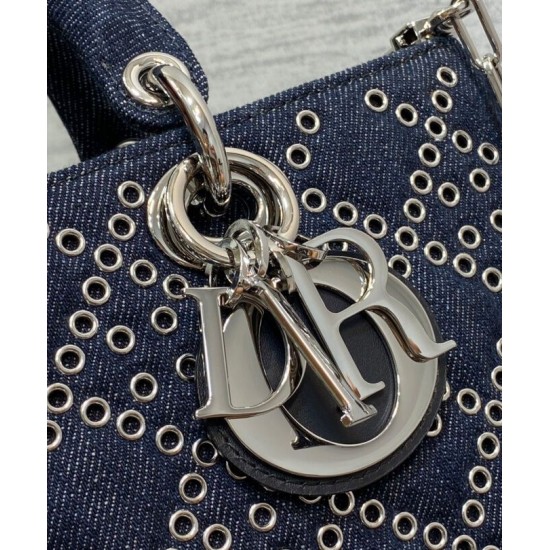 Fake Christian Dior Lady D-Joy Bag Dark Blue Replica Fake Christian Dior Lady D-Joy Bag Dark Blue Replica