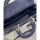 Fake Christian Dior Lady D-Joy Bag Dark Blue Replica Fake Christian Dior Lady D-Joy Bag Dark Blue Replica
