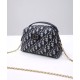 Replica Christian Dior Mini 30 Montaigne D-Cosy Bag Dark Blue