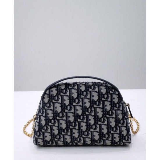 Replica Christian Dior Mini 30 Montaigne D-Cosy Bag Dark Blue