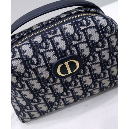 Replica Christian Dior Mini 30 Montaigne D-Cosy Bag Dark Blue