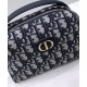 Replica Christian Dior Mini 30 Montaigne D-Cosy Bag Dark Blue